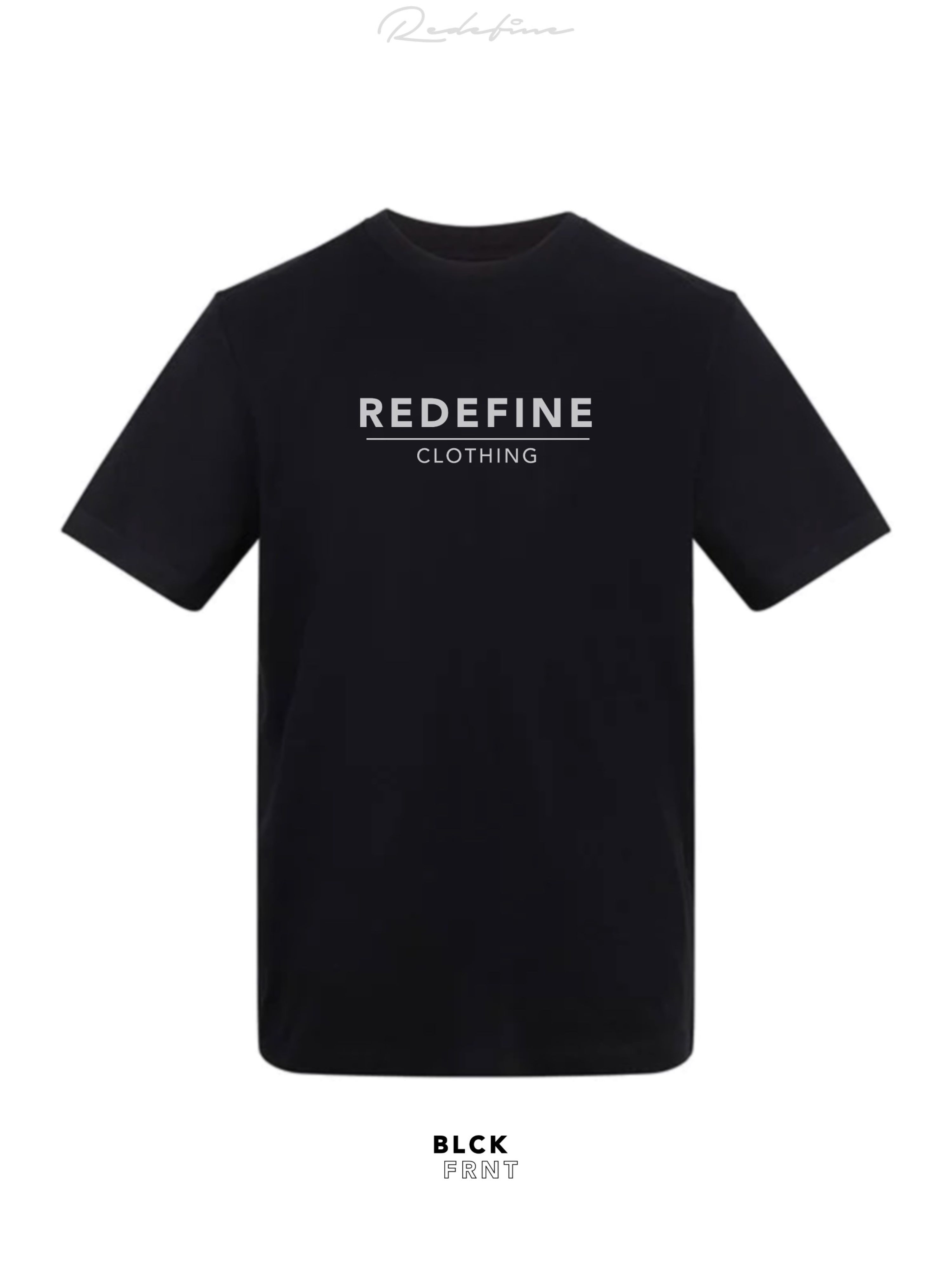 Block Tee Black Front