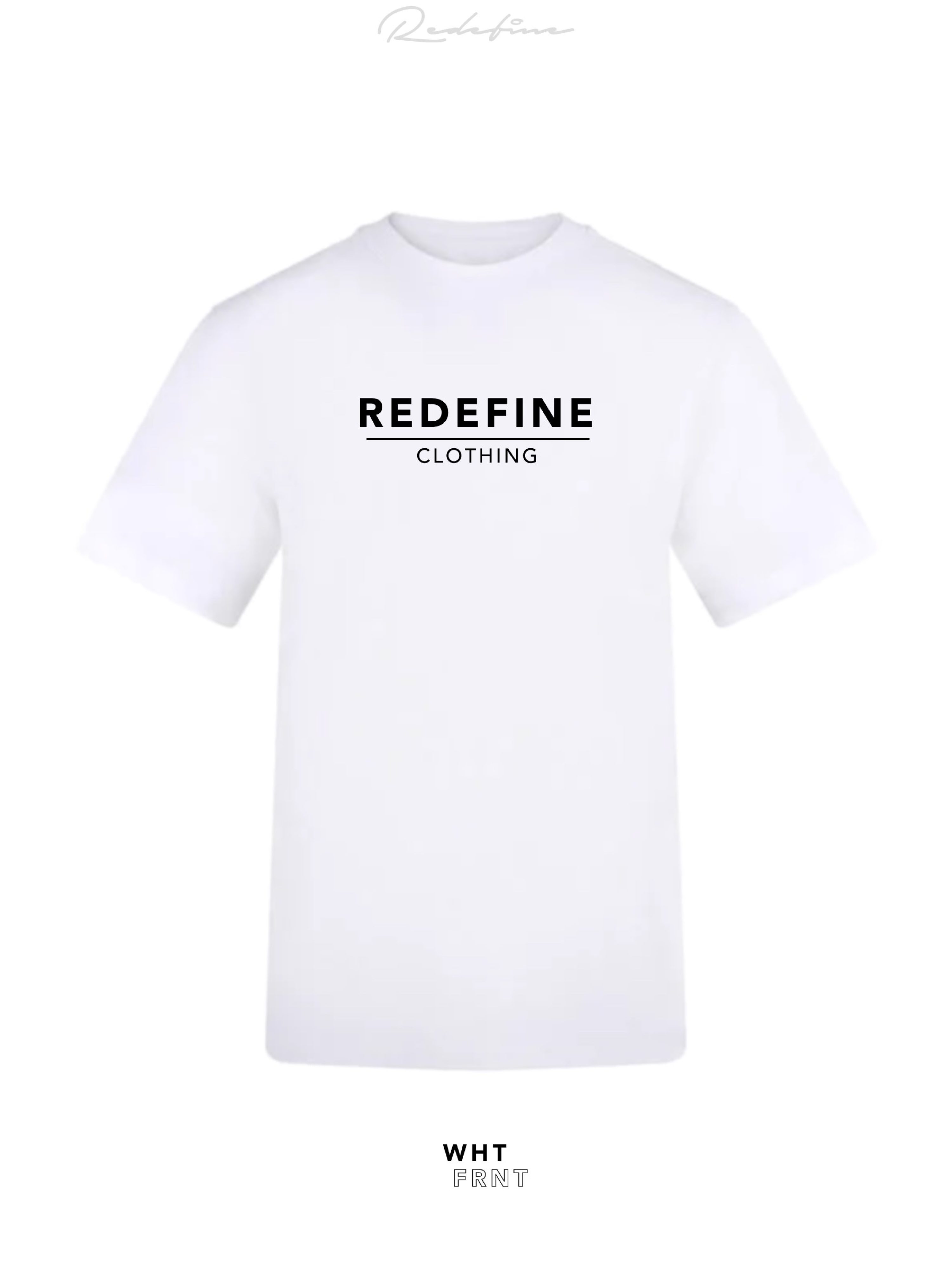 Block Tee White Front