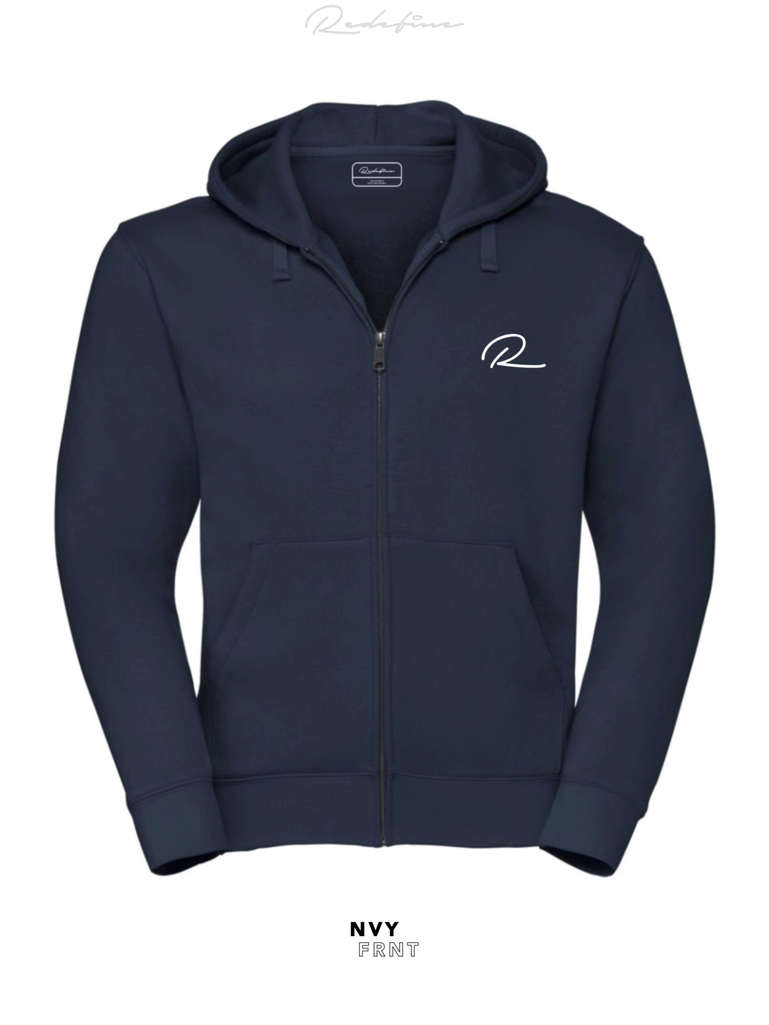 Crest Hoodie Front - Navy