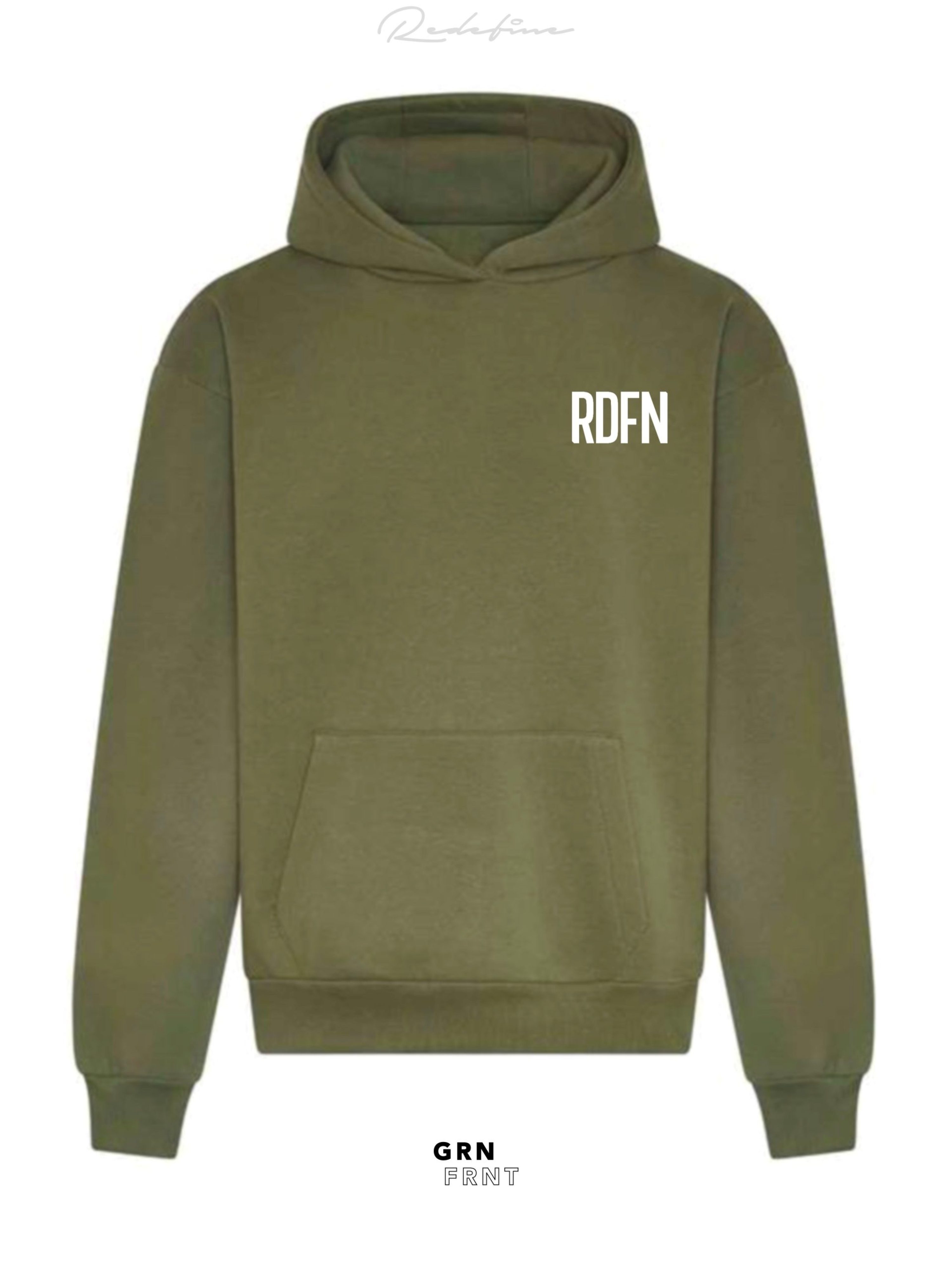 Group Hoodie Front - Green