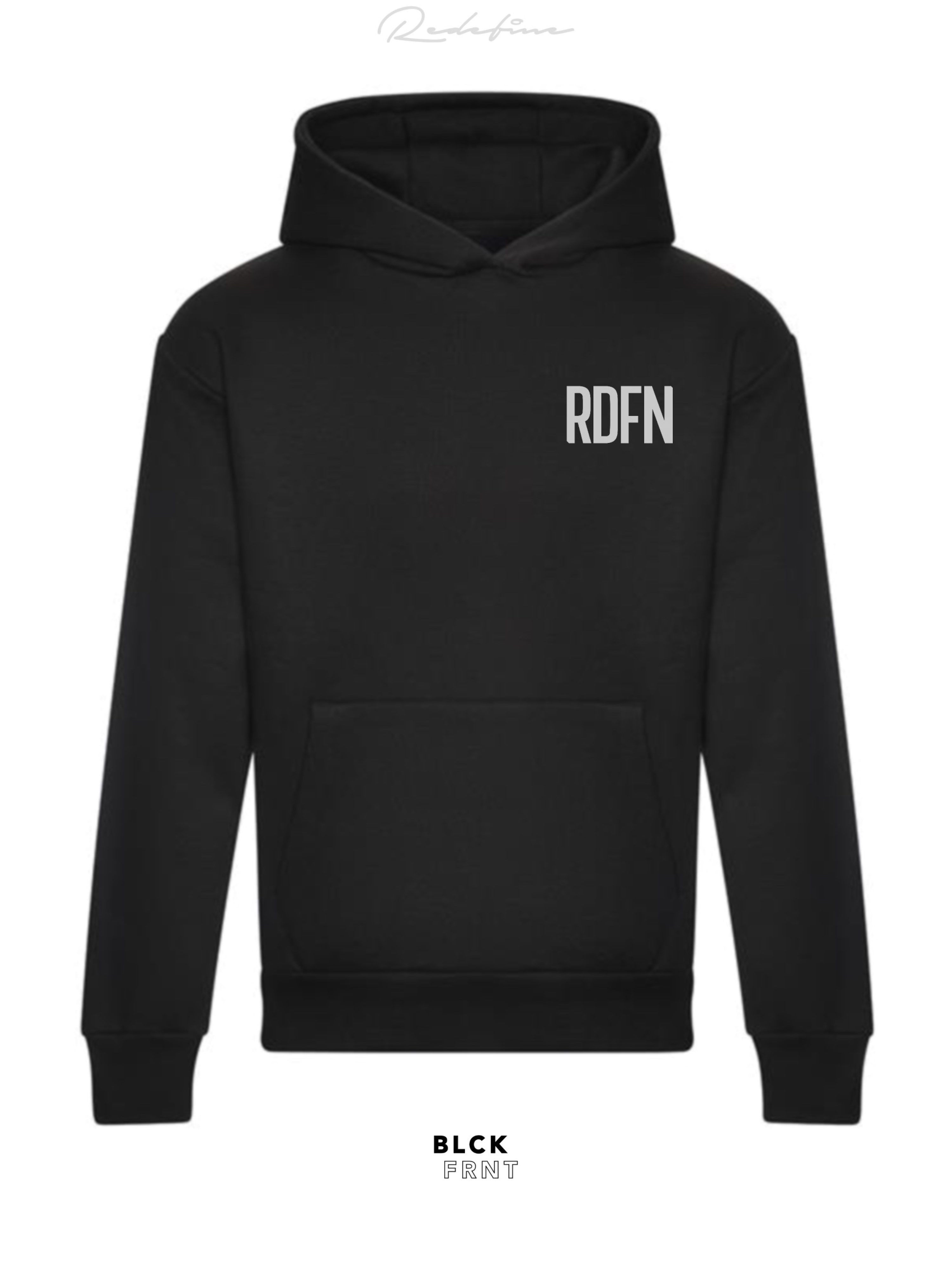 RDFN Hoodie Black Front