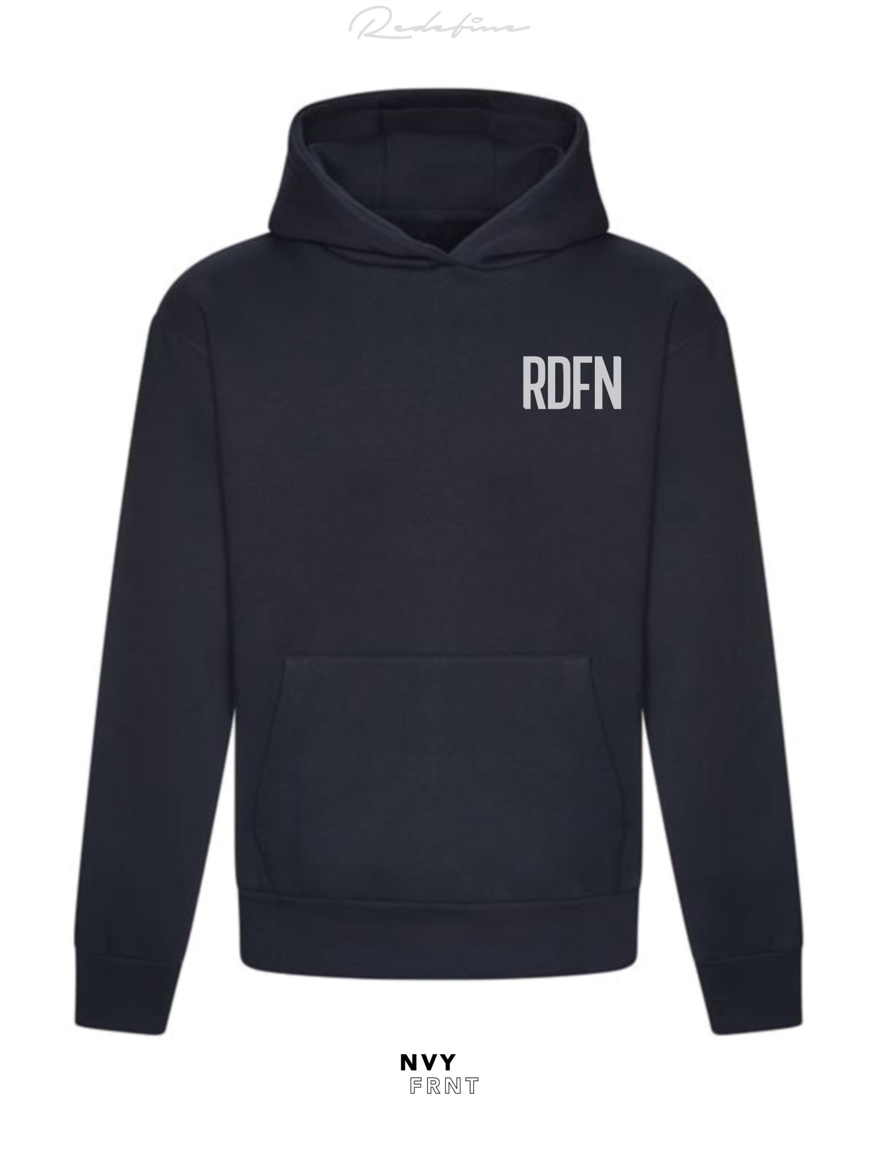 RDFN Hoodie Navy Front